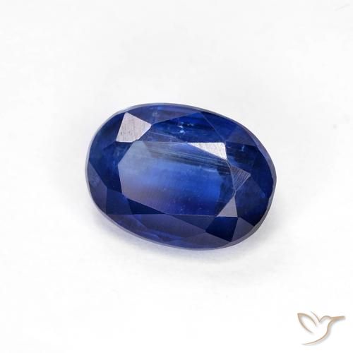 Disthène Bleu marine naturelle ovale, 1.18 ct, VS-SI