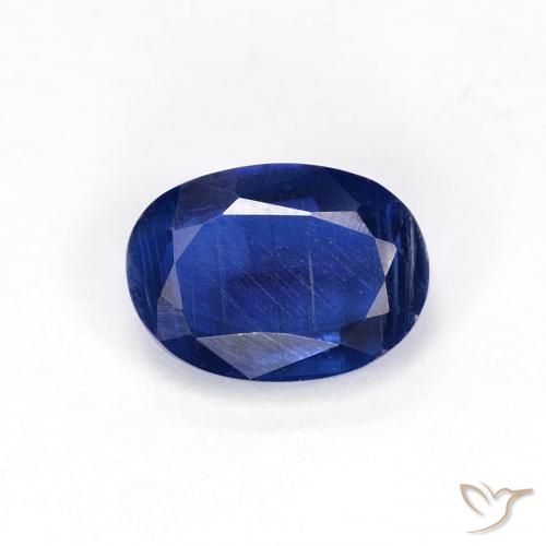 1.05ct Naturel Bleu marine intense Disthène, ovale, VS-SI