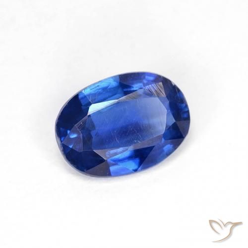 Disthène Bleu marine naturelle ovale, 0.89 ct, VS