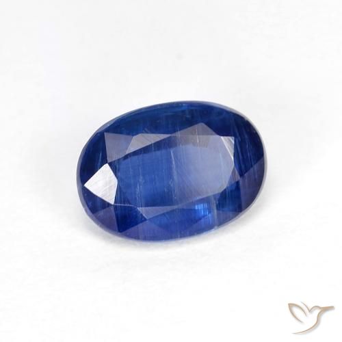 Disthène Bleu foncé naturelle ovale, 1.04 ct, VS-SI