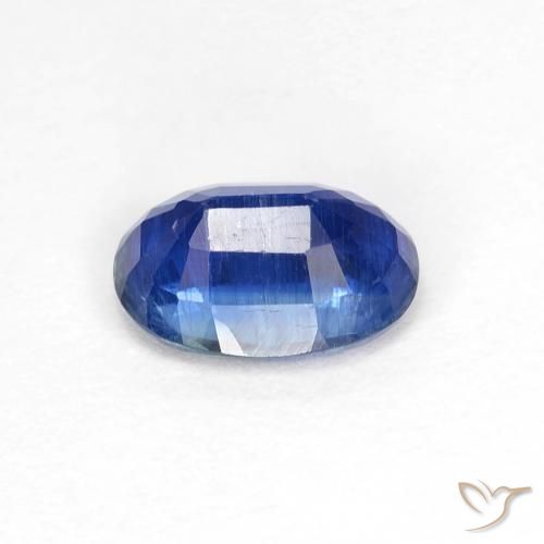 Disthène Bleu foncé naturelle ovale, 1.04 ct, VS-SI
