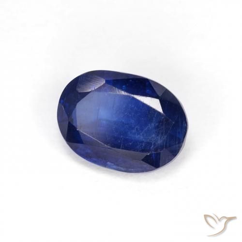Disthène Bleu foncé naturelle ovale, 1.10 ct, VS-SI