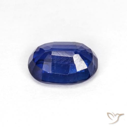 Disthène Bleu foncé naturelle ovale, 1.10 ct, VS-SI