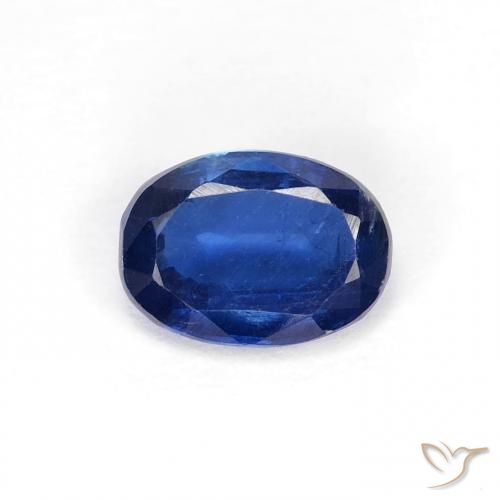 0.97ct Naturel Bleu marine Disthène, ovale, VS-SI