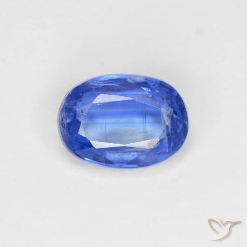 1.09ct Naturel Bleu marine léger Disthène, ovale, VS-SI
