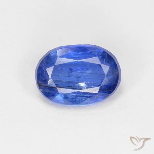 1.21ct Naturel Bleu foncé Disthène, ovale, SI