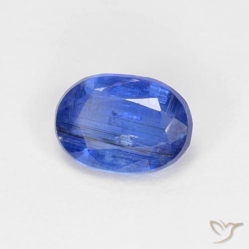 Disthène Bleu foncé naturelle ovale, 1.21 ct, SI