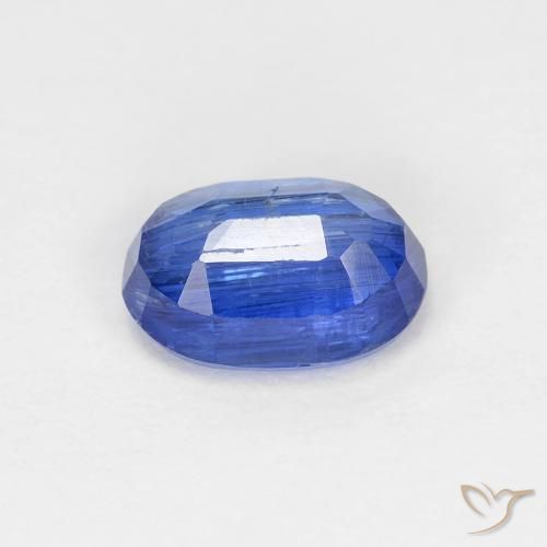 Disthène Bleu foncé naturelle ovale, 1.21 ct, SI
