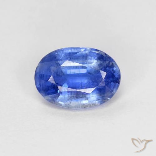 1.01ct Naturel Bleu azur profond Disthène, ovale, SI