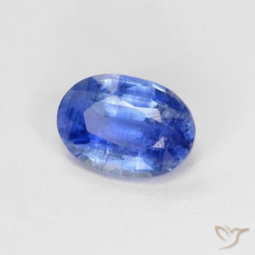 Disthène Bleu azur profond naturelle ovale, 1.01 ct, SI