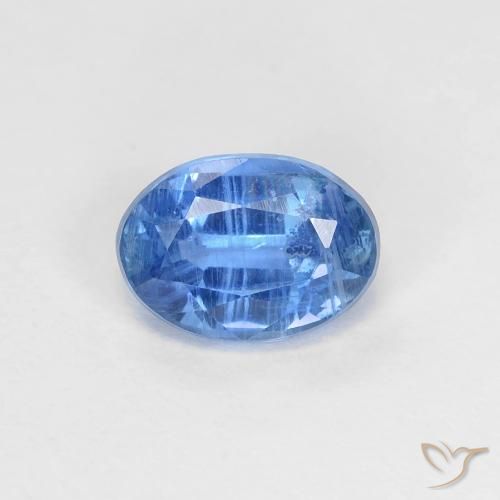 1.09ct Naturel Bleu moyen Disthène, ovale, VS-SI