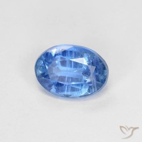 Disthène Bleu moyen naturelle ovale, 1.09 ct, VS-SI