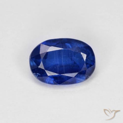 1.08ct Naturel Bleu foncé Disthène, ovale, VS-SI