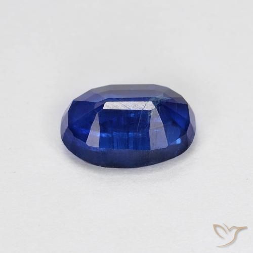 Disthène Bleu foncé naturelle ovale, 1.08 ct, VS-SI