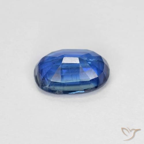 Disthène Bleu marine léger naturelle ovale, 0.97 ct, VS-SI