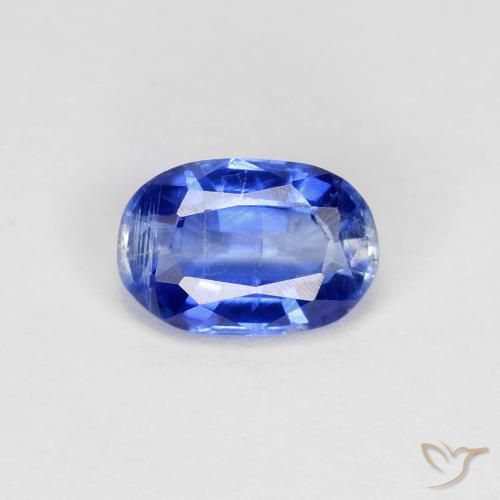 0.83ct Naturel Bleu franc Disthène, ovale, VS-SI