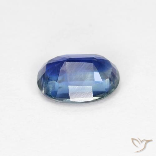 Disthène Bleu foncé naturelle ovale, 0.99 ct, VS-SI