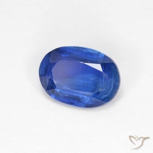 Disthène Bleu foncé naturelle ovale, 1.00 ct, VS-SI