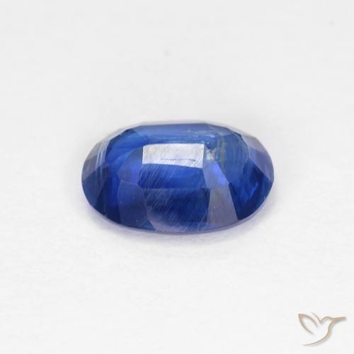 Disthène Bleu foncé naturelle ovale, 1.00 ct, VS-SI