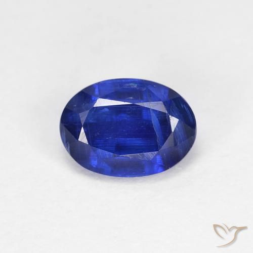 1.26ct Naturel Bleu foncé Disthène, ovale, VS-SI