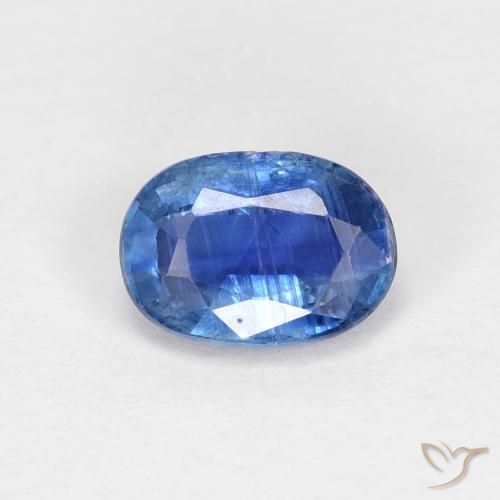 0.96ct Naturel Bleu vif Disthène, ovale, VS