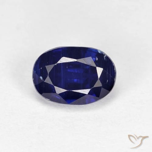 1.30ct Naturel Bleu royal Disthène, ovale, VS-SI