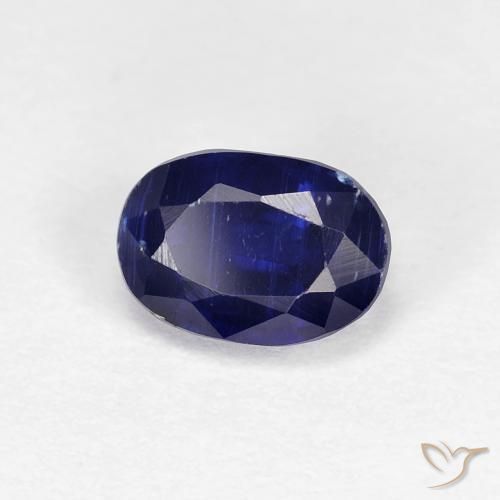 Disthène Bleu royal naturelle ovale, 1.30 ct, VS-SI