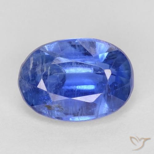 1.09ct Naturel Bleu marine Disthène, ovale, SI