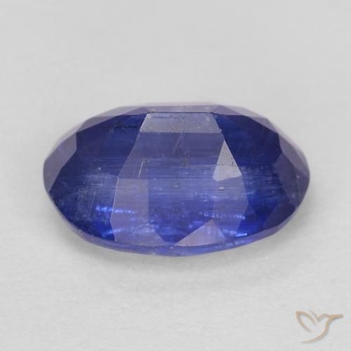 Disthène Bleu marine intense naturelle ovale, 1.07 ct, SI