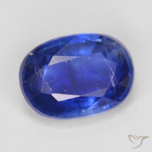 Disthène Bleu marine intense naturelle ovale, 1.15 ct, SI