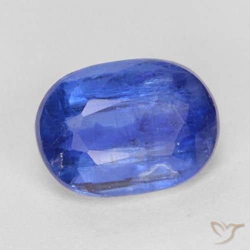 Disthène Bleu foncé naturelle ovale, 1.13 ct, SI
