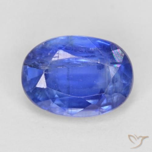 1.08ct Naturel Bleu azur profond Disthène, ovale, SI