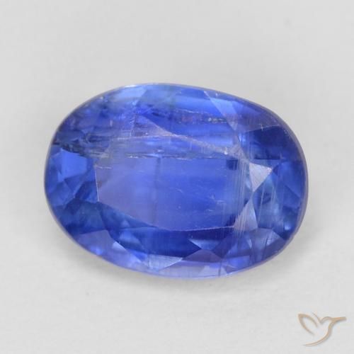 Disthène Bleu azur profond naturelle ovale, 1.08 ct, SI