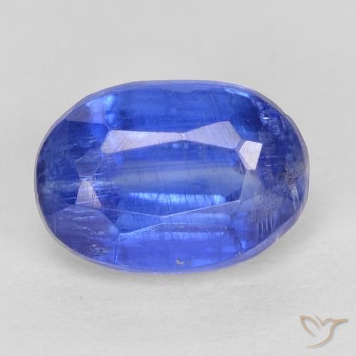 1.30ct Naturel Bleu azur profond Disthène, ovale, SI