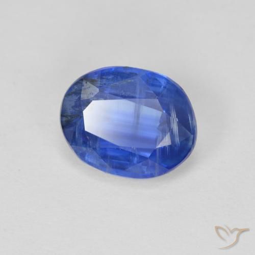 Disthène Bleu foncé naturelle ovale, 2.57 ct, SI