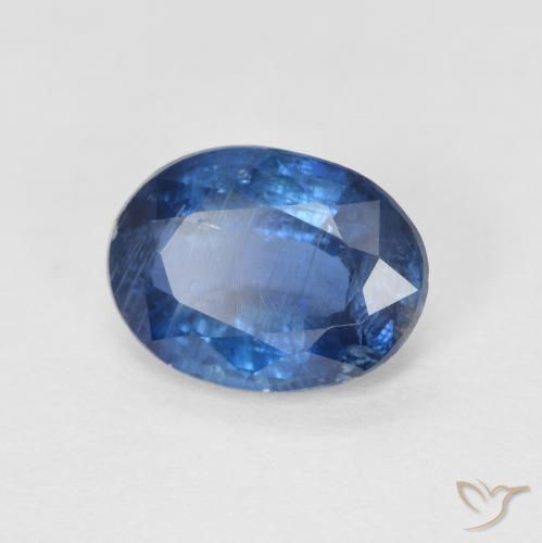 Disthène Bleu marine naturelle ovale, 1.38 ct, SI