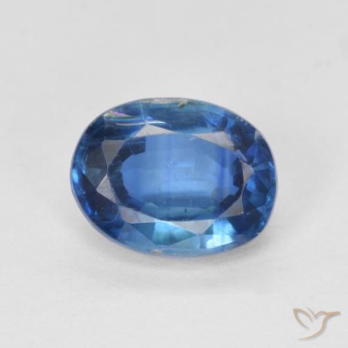 1.71ct Naturel Bleu marine Disthène, ovale, SI