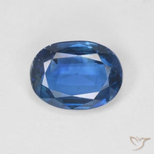 1.50ct Naturel Bleu marine Disthène, ovale, SI