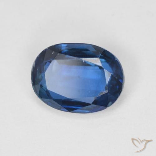 Disthène Bleu marine naturelle ovale, 1.50 ct, SI