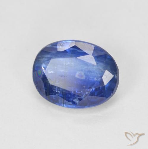 Disthène Bleu foncé naturelle ovale, 1.67 ct, SI