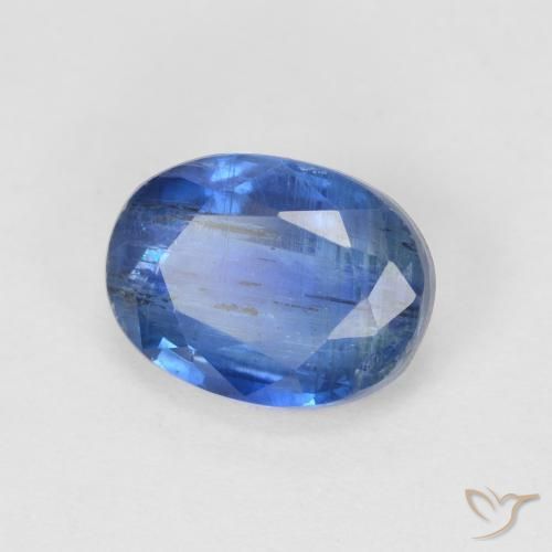 Disthène Bleu foncé naturelle ovale, 1.87 ct, SI