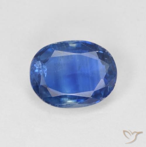 1.72ct Naturel Bleu foncé Disthène, ovale, SI