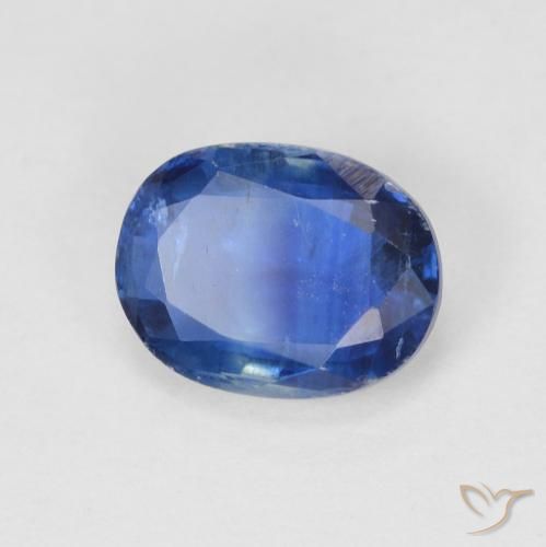 Disthène Bleu foncé naturelle ovale, 1.72 ct, SI