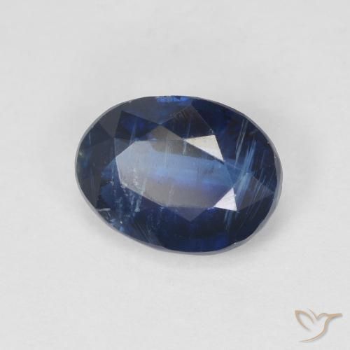 Disthène Bleu crépuscule naturelle ovale, 1.48 ct, SI