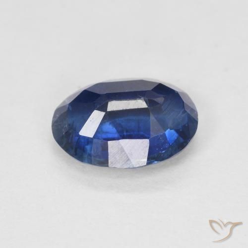 Disthène Bleu crépuscule naturelle ovale, 1.48 ct, SI