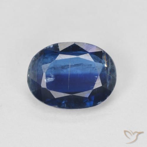 1.62ct Naturel Bleu crépuscule Disthène, ovale, SI