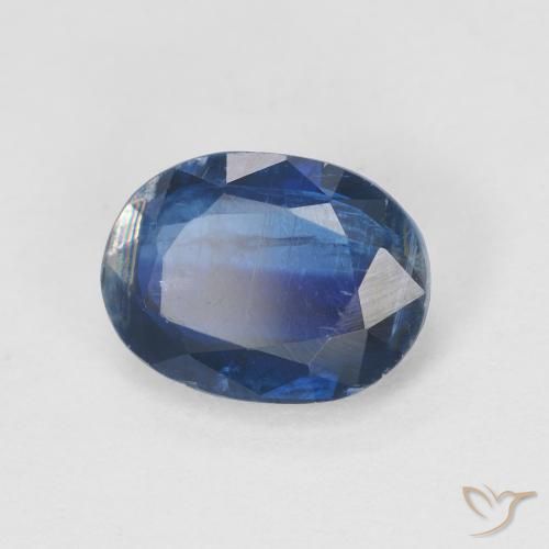 Disthène Bleu crépuscule naturelle ovale, 1.62 ct, SI