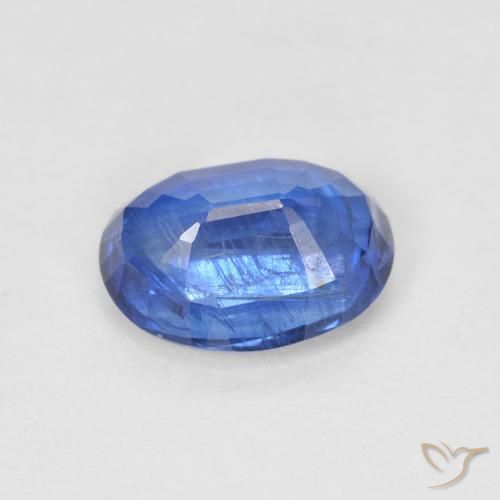 Disthène Bleu foncé naturelle ovale, 1.55 ct, SI