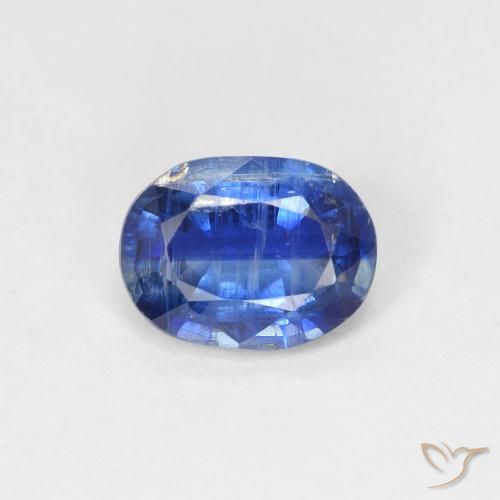 1.57ct Naturel Bleu marine Disthène, ovale, SI