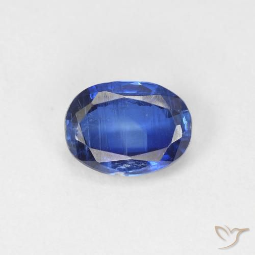 1.11ct Naturel Bleu marine Disthène, ovale, SI